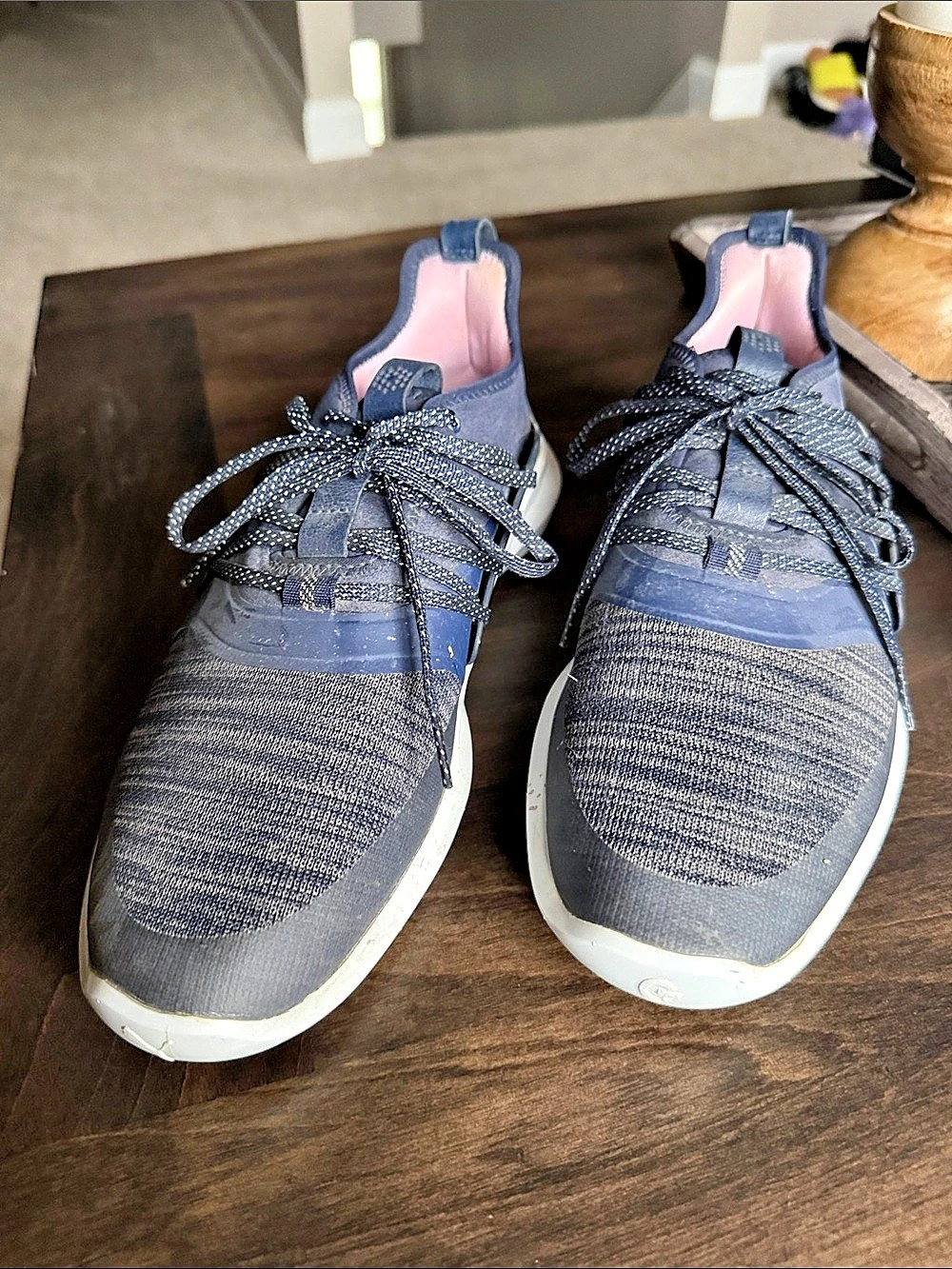 Puma Ignite EvoKnit Athletic Shoes Blue & Pink